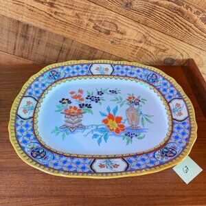 Minton Chinese Garden handpainted ceramic XL serving platter
